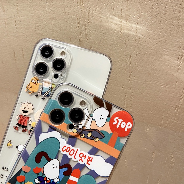 Huawei Y7A Y8P Y9 Prime 2019 Y9S Nova 7 7i 5T 3 3i 3e 4e SE P40 P30 P20 Pro Lite Honor 8X Cute Cartoon Snoopy Crayon Shin-chan Clear Straight Edge Fine Hole Tpu Soft Phone Case HLJ 11