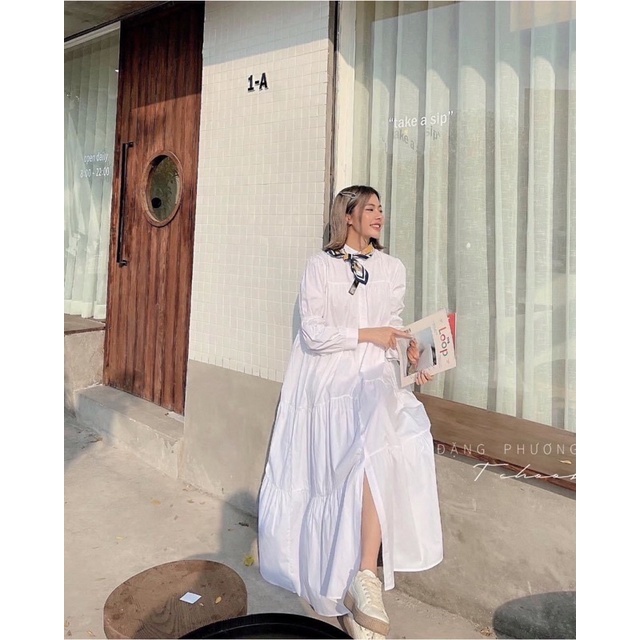 - Váy do shop tự chụp - Váy babydoll tiểu thư