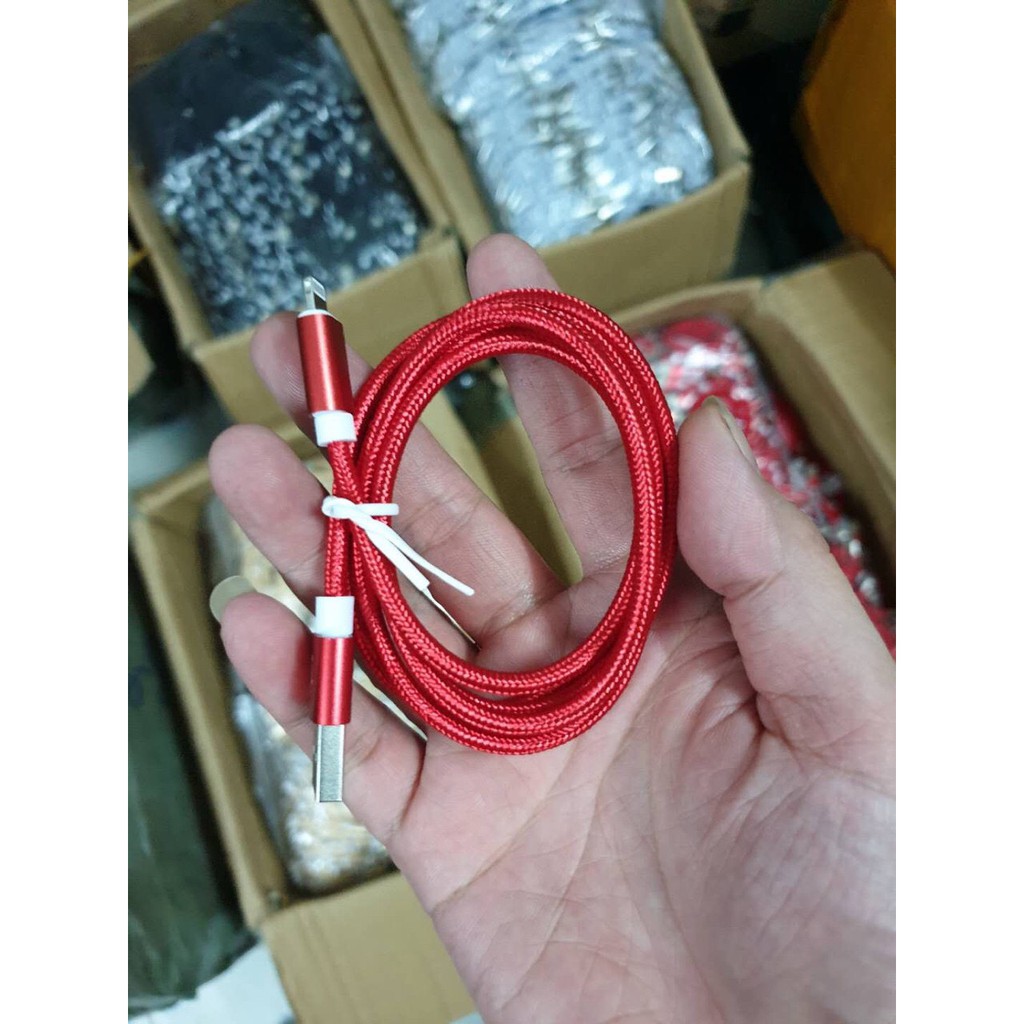 Sỉ- Dây cáp sạc bọc dù chống đứt Dài 2m .