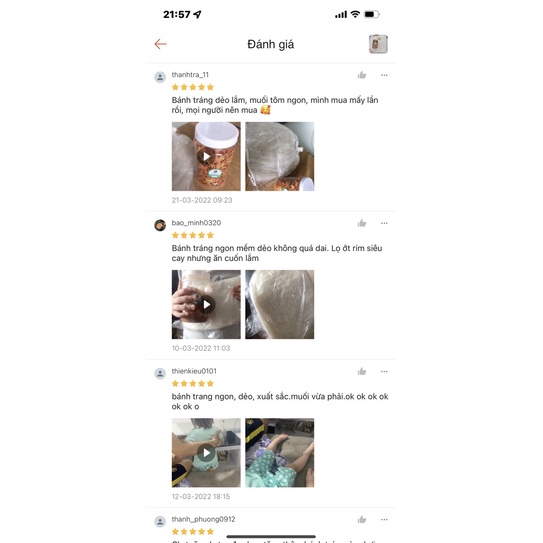 tặng bơ! 0.5kg bánh phơi sương + 200g muối tôm hành phi Tây Ninh