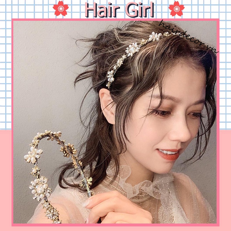 Băng Đô Đính Ngọc Trai Thời Trang Hàn Quốc Dành Cho Nữ