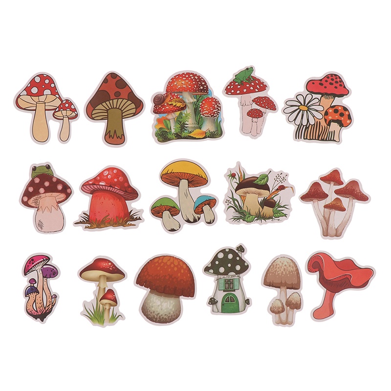 Bộ 50 Miếng Dán Hình Cây Nấm Dễ Thương Trang Trí Laptop / Xe Hơi / Ván Trượt / Điện Thoại | BigBuy360 - bigbuy360.vn