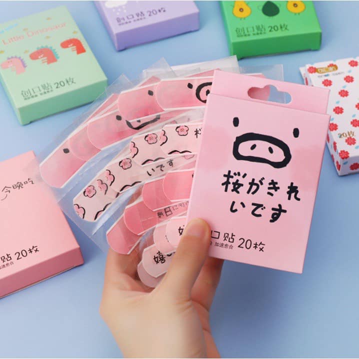 Hộp 20 Băng Dán Vết Thương Băng Cá Nhân Urgo họa tiết hoạt hình ngộ nghĩnh cho trẻ em