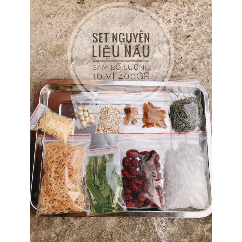 Set Nguyên Liệu Nấu Chè Sâm Bổ Lượng ( Nấu 12-14 Ly Chè)