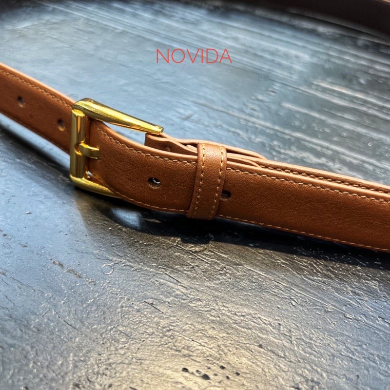 Dây Thắt Lưng Nữ Da Bò Cao Cấp, Dây Nịt Nữ Da Thật Chính Hãng Novida