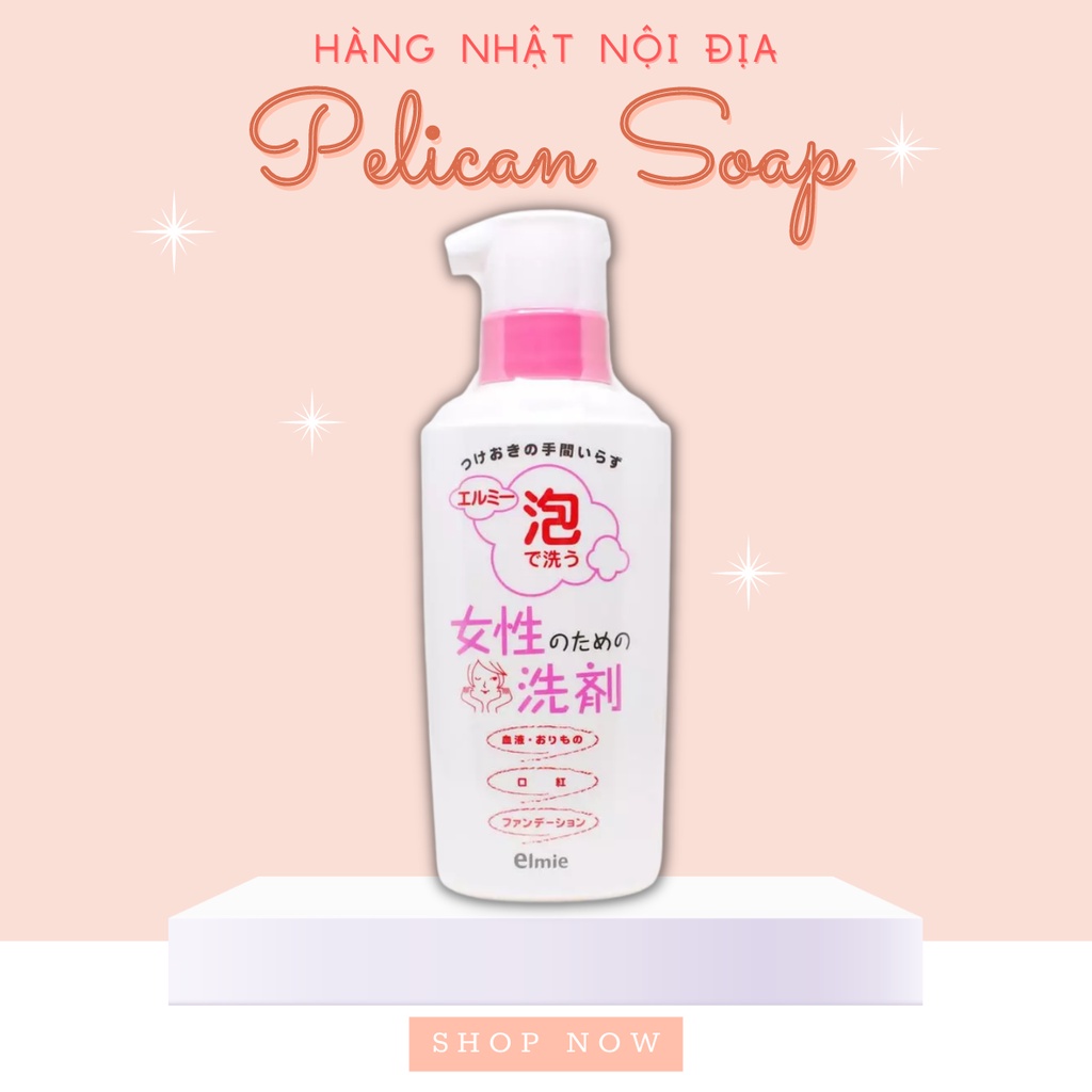 Nước giặt đồ lót Elmie  200ml Chuyên Dùng Giặt Đồ Lót hàng Nhật nội địa pelican