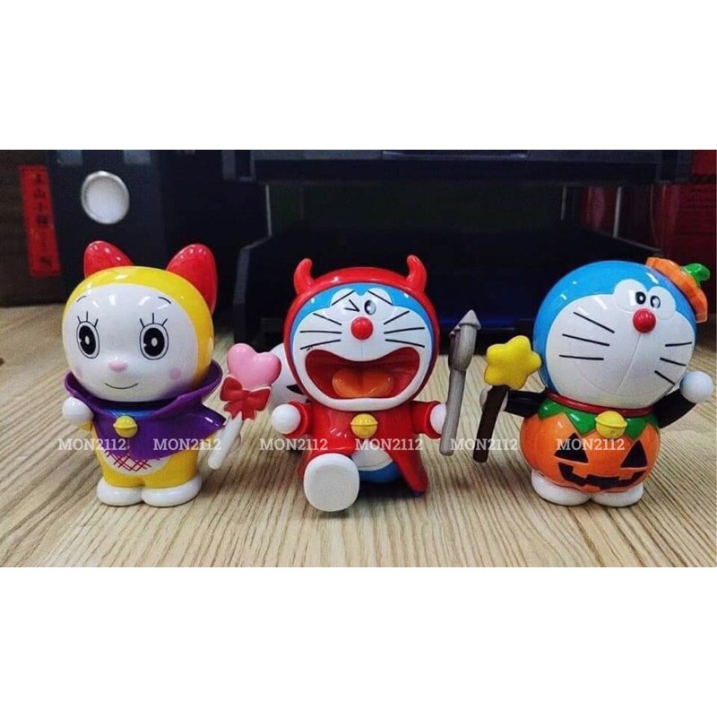 COMBO BỘ 3 MÔ HÌNH HALLOWEEN SIZE 8CM DORAEMON DOREMON