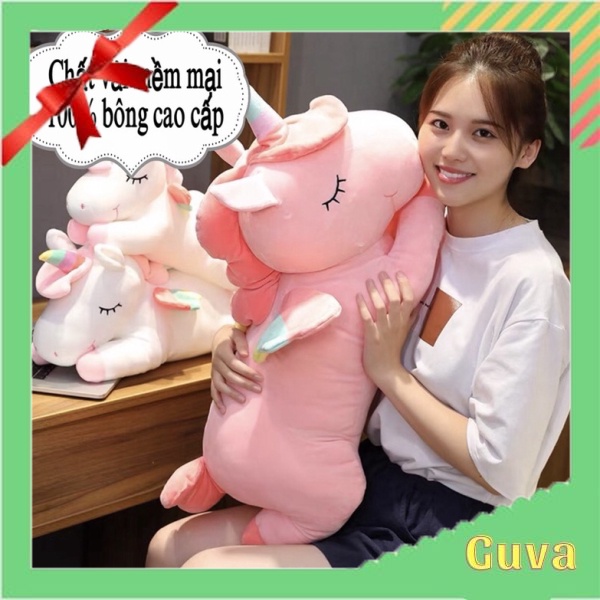 ` Gối ôm gấu bông kỳ lân size 60cm, 80cm hàng cao cấp VG652