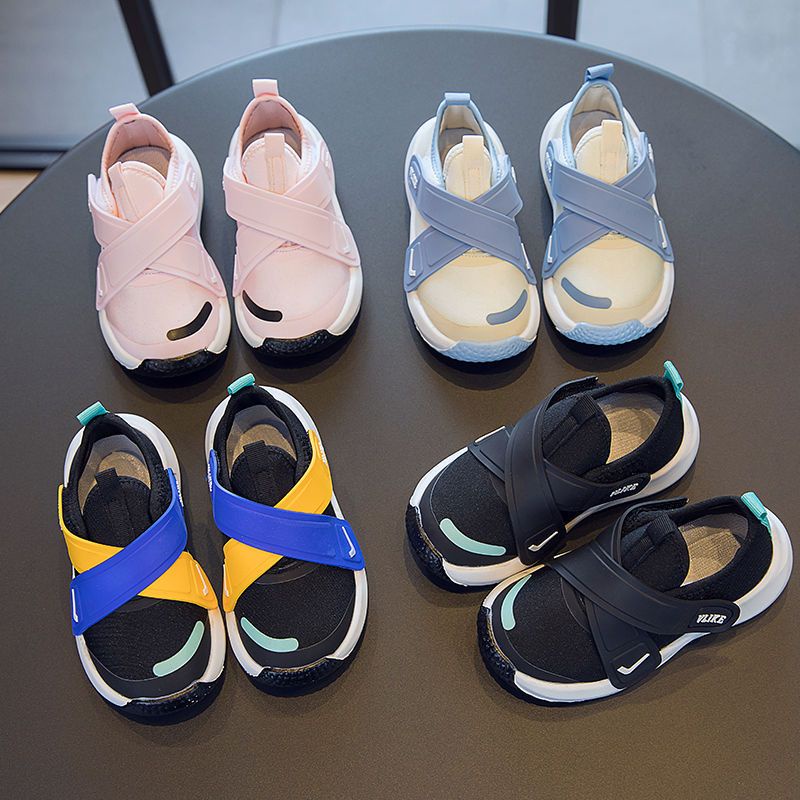 [Hàng Có Sẵn Bán Chạy] Giày Canvas Đế Mềm Thoáng Khí Có Khóa Màu Kẹo Đơn Giản Dễ Phối Đồ Mùa Thu Cho Bé Gái