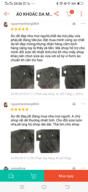 𝗡𝗘𝗪 𝗔𝗥𝗥𝗜𝗩𝗔𝗟 VIDEO Hình thật + Áo khoác da Đen Nhám H.Quoc hot mới 2019 ( M. L. XL)