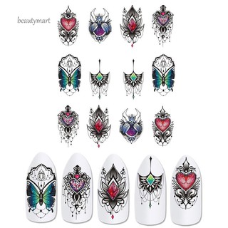 Miếng dán sticker trang trí móng tay hình bướm
