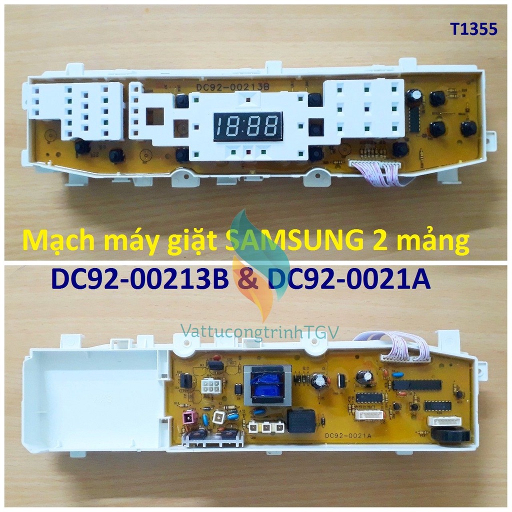 Mạch máy giặt SAMSUNG cửa đứng 2 mảng DC92- 00213B &amp; DC92-0021A