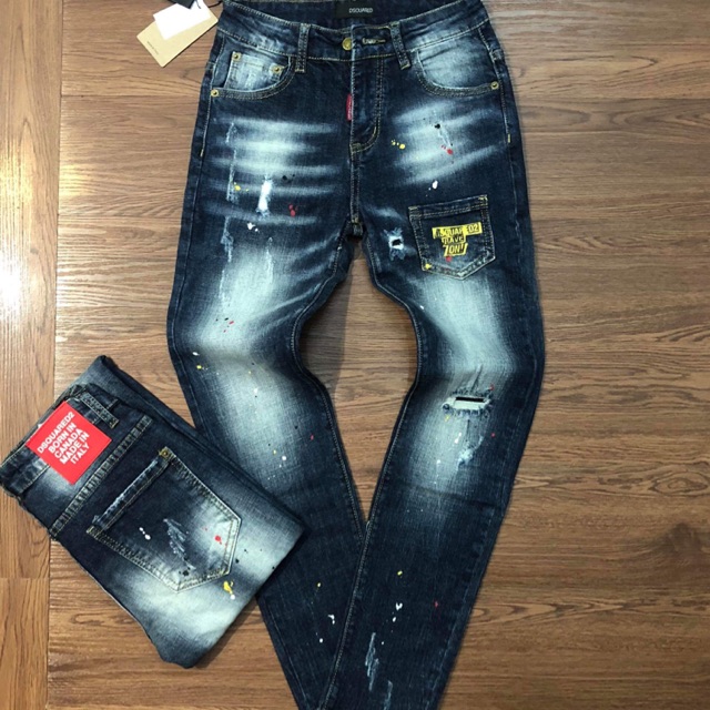 Quần jean côn dáng biker nam