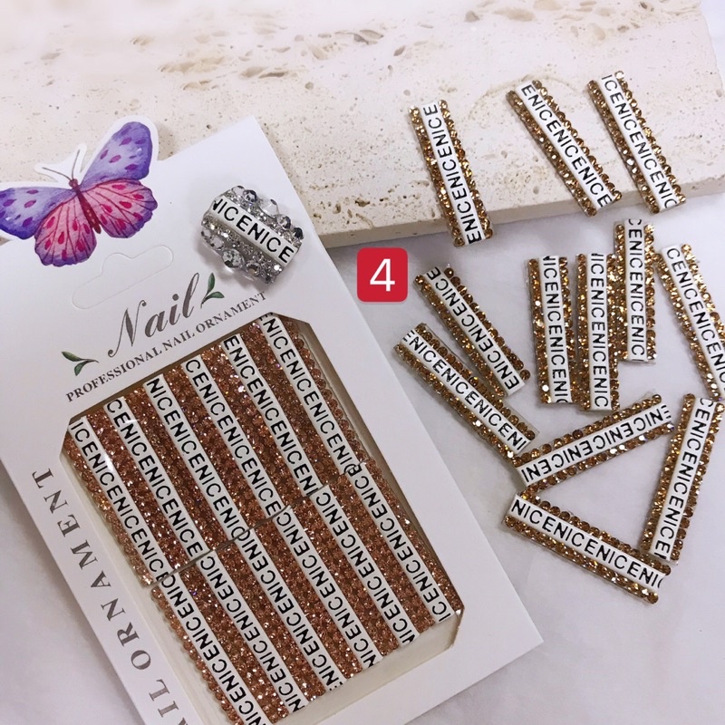 phụ kiên dây đá thương hiệu hot mới gắn móng tay nail