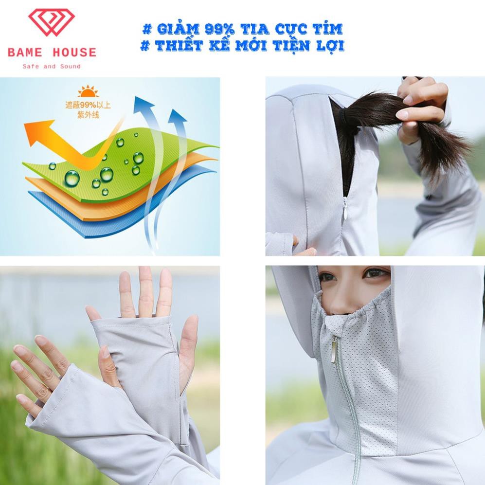 Áo chống nắng nữ cao cấp đẹp siêu mát, áo gió cho nữ thông hơi và chống tia UV, hàng xuất Nhật thương hiệu AIBITOO  ྇