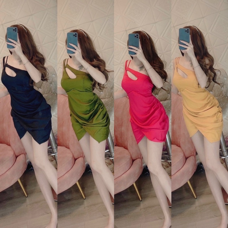 ĐẦM BODY CÚP CHÉO VAI
