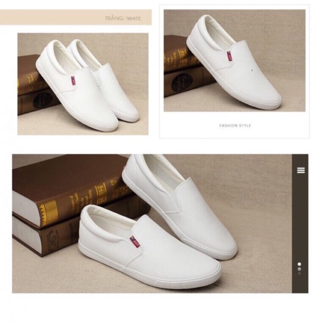 Giày lười slipon Levo da trơn