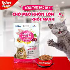 Hạt cho mèo Today's Dinner Túi 5kg Hàn Quốc - Công Thức Gia Vị Rắc Hạt