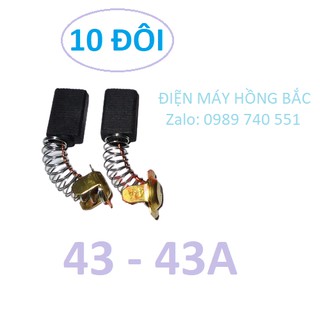 10 đôi chổi than 43A dùng cho máy mài - Chổi than MKT43A