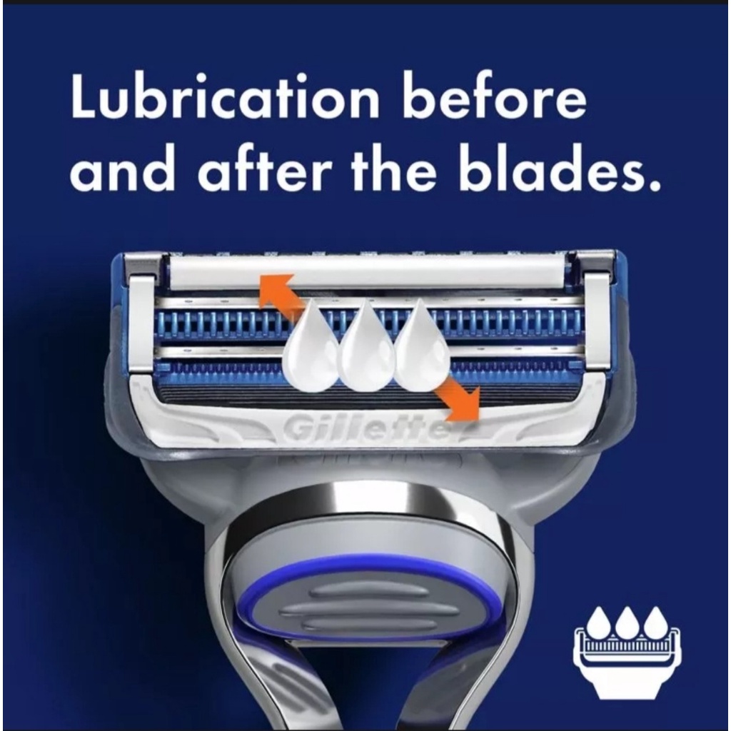 Dao cạo râu Gillette Fusion Skinguard Sensitive dành cho da nhạy cảm Hộp lưỡi thay thế vỉ 8 4 cái