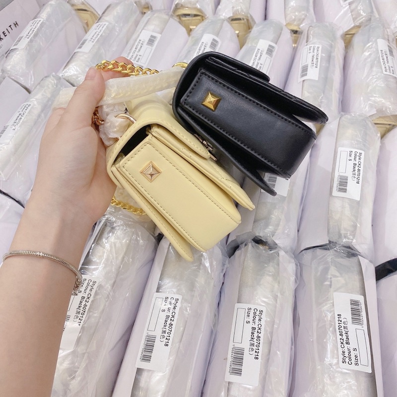 (Mới 2022) Túi CK đinh sườn ô trám size 18cm