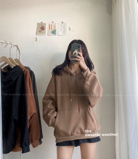 Áo hoodie nỉ bông trơn | BigBuy360 - bigbuy360.vn
