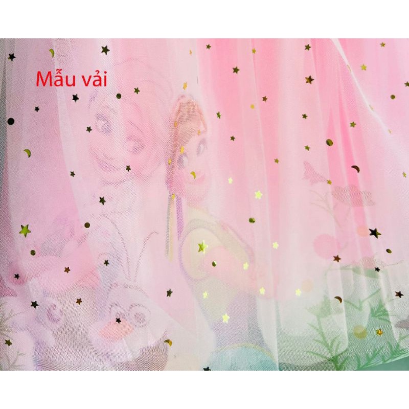 Đầm công chúa Elsa voan mềm xinh xắn bé 12-35kg