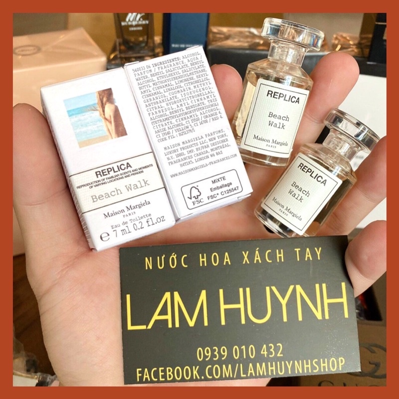 Nước hoa mini Nữ REPLICA BEACH WALK 7ml