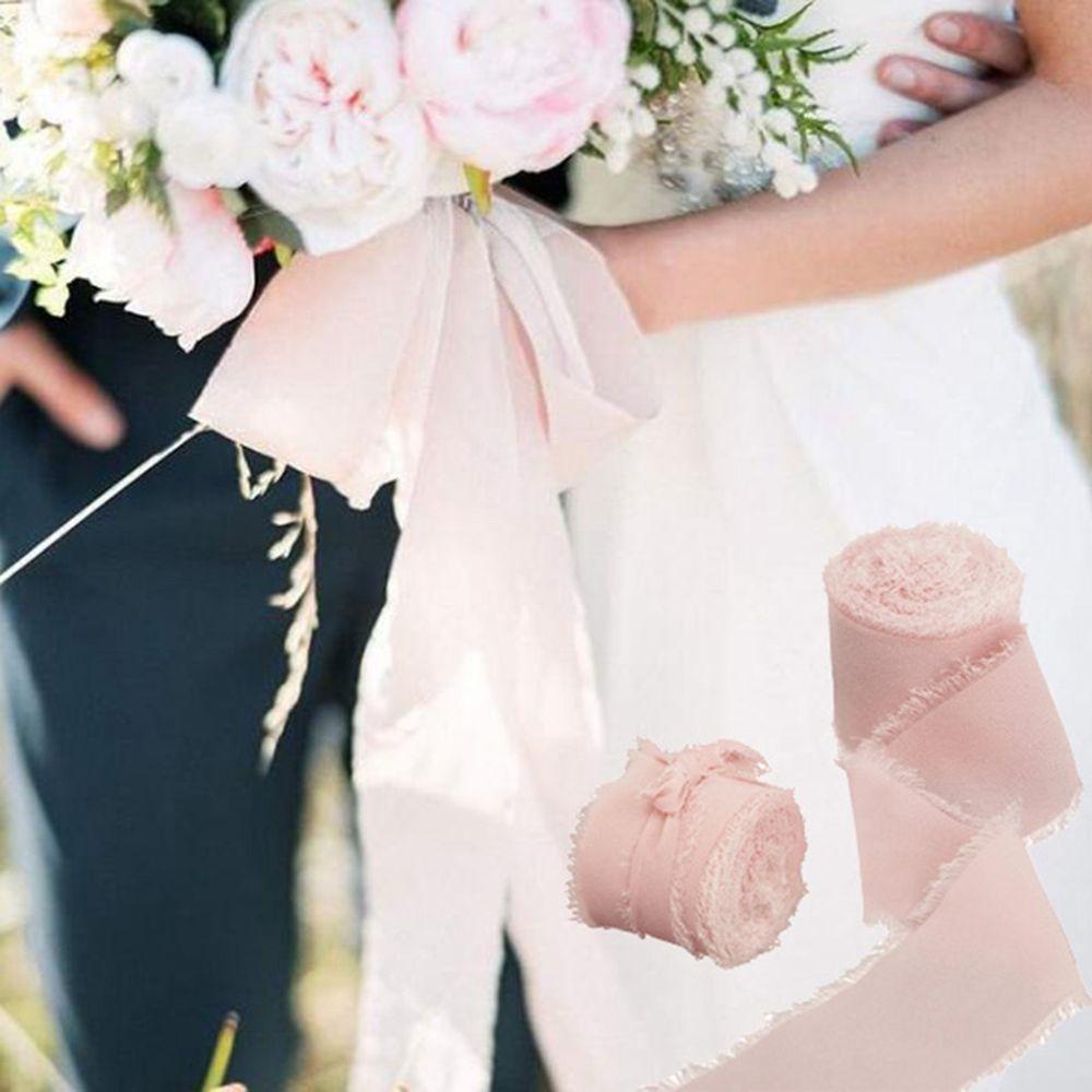 Cuộn Ruy Băng Lụa Voan 5 yards Dùng Gói Quà / Trang Trí Tiệc Cưới / Sinh Nhật