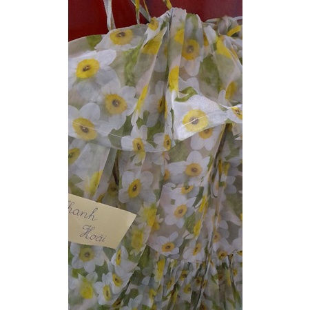 Thanh lí pass Đầm Stella vải voan hoa của nhà dearjose dear jose