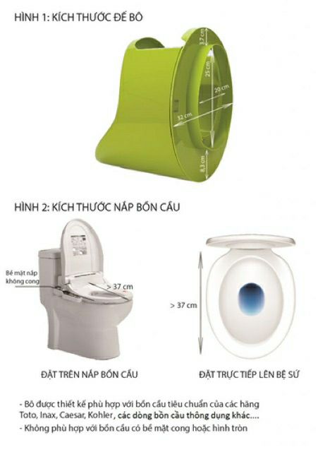 [ CHÍNH HÃNG ] Boom Potty - Bô rửa vệ sinh đa năng cho bé