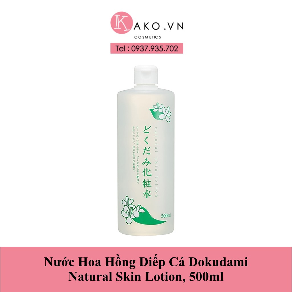 Nước Hoa Hồng Diếp Cá, Tía Tô Dokudami Natural Skin Lotion, 500ml