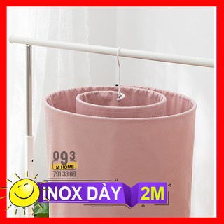 Dụng Cụ Phơi Quần Áo Inox, Móc Treo Phơi Chăn Mền Tiện Dụng,Sào
