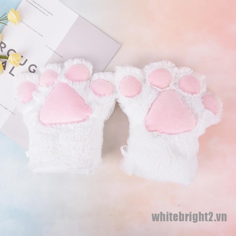 Bộ 5 phụ kiện hóa trang mèo bao gồm băng đô + nơ + đuôi + bàn chân dễ thương