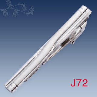 Kẹp Cà Vạt Màu Bạc J72 Thời Trang Công Sở Hàn Quốc Đơn Giản Cho Nam Và Nữ