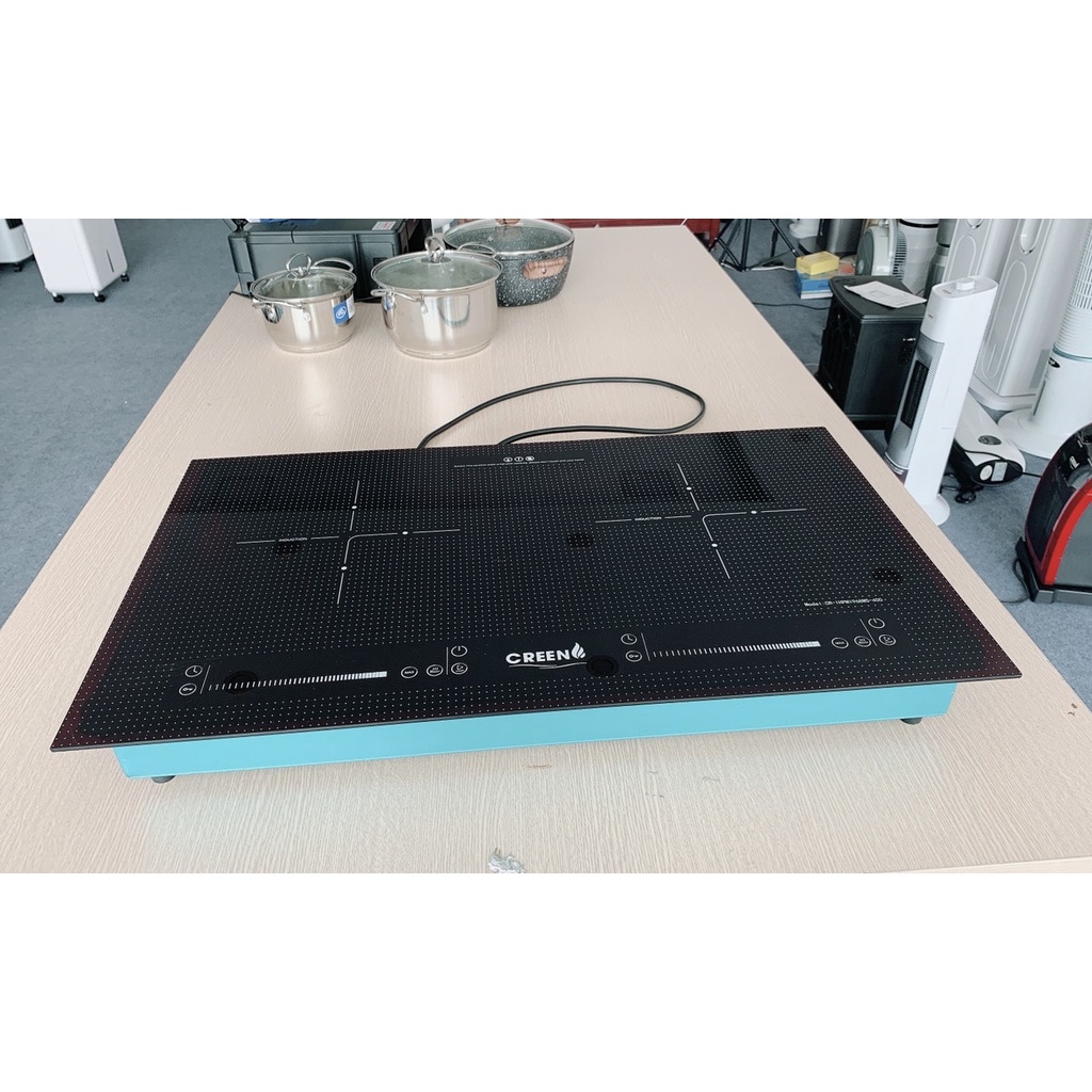 Bếp điện, Bếp điện từ đôi dương Creen CR - IHPMI968MS - 310, Hàng chính hãng, Bảo hành 12 tháng