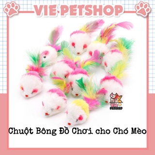 Chuột nhồi bông đồ chơi nhiều màu cute cho chó mèo | vie petshop