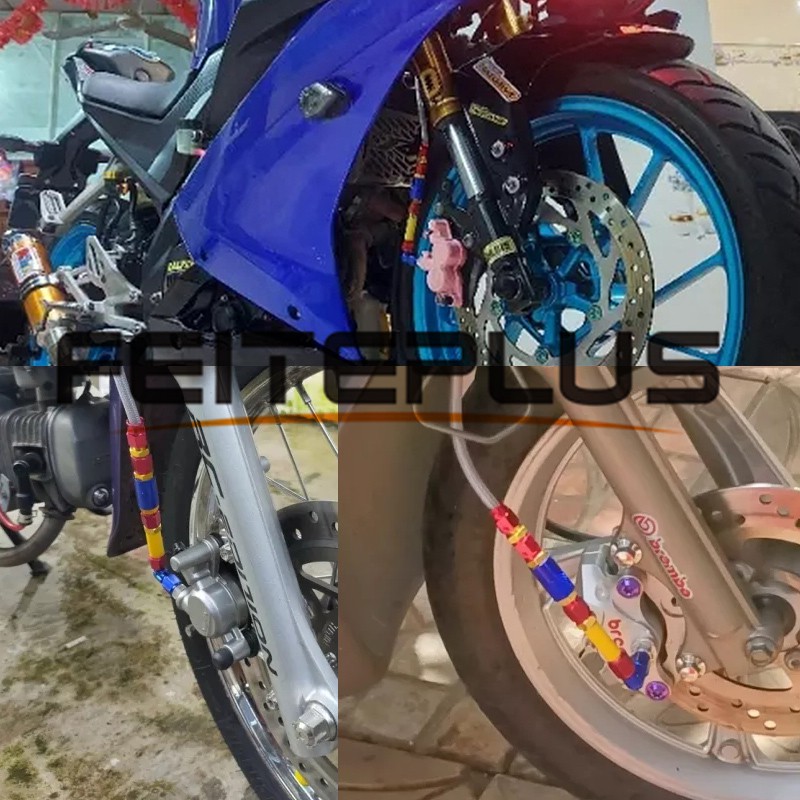 M10 100 220cm xe máy kim loại ebike xe điện ống dầu phanh phanh sửa đổi ống dầu phanh đường ống ống dầu
