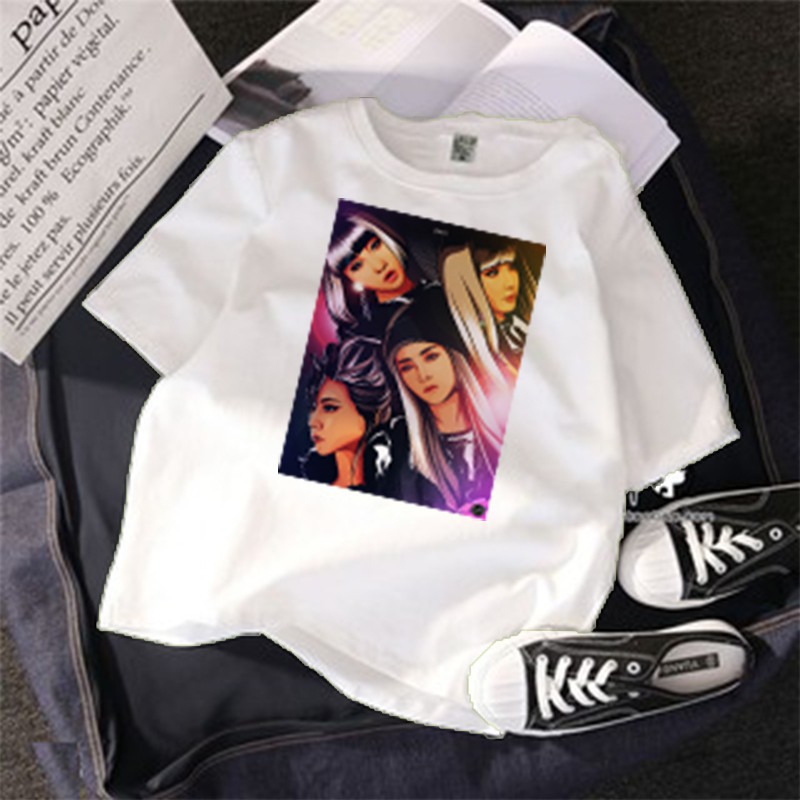 Áo thun Cotton Unisex - Fan 2NE1 Hàn Quốc - K-Pop - Chibi - 2NE1 những quý cô quyến rũ