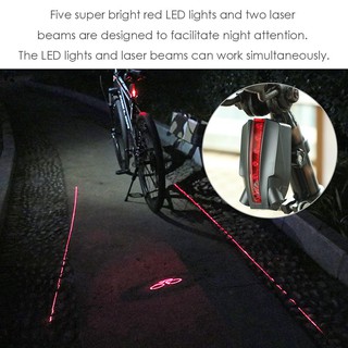 Đèn LED gắn đuôi xe đạp tiện dụng