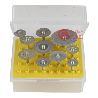 Hộp 10 dĩa cắt kim cương mini đủ kích cỡ - đĩa cắt kim cương đĩa cắt đá cắt thủy tinh ❤️freeship❤️