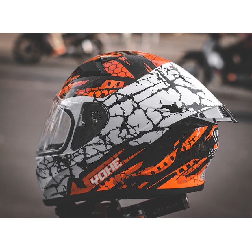 Bán buôn - Mũ bảo hiểm YOHE Full.Face 978 Plus bản nâng cấp đuôi gió, nón bảo hiểm Motor, xe máy