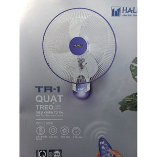 quạt treo tường điều khiển từ xa HALI TR - 1 ( Có chuyển nhanh Grab hoặc NoWSip )