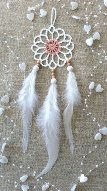 Ren hoa làm dreamcatcher