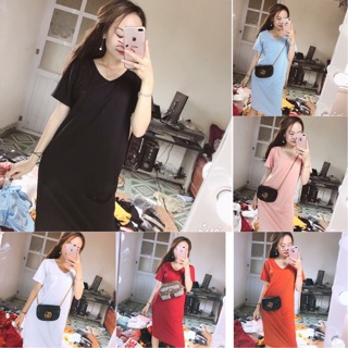 Váy xuông f21 cổ tim