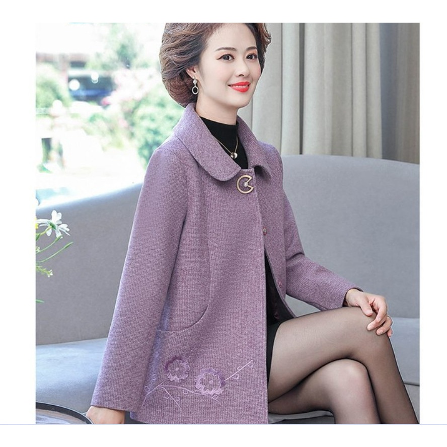 (HÀNG SẴN) Áo Khoác Dạ Nữ Ngắn Phong Cách Phương Tây AD41 - Hàng Quảng Châu Cao Cấp
