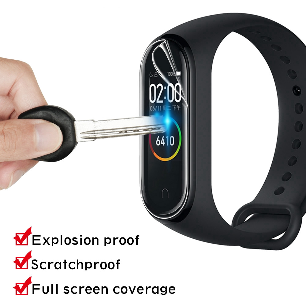 Set 2 / 3 / 5 Miếng Dán Bảo Vệ Màn Hình Cho Xiaomi Mi Band 5