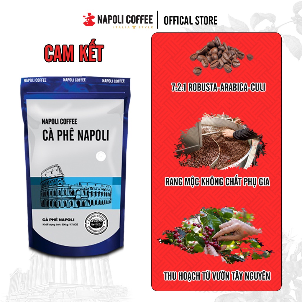 COMBO Cà Phê Hạt Sạch Túi 500g + Cafe Gu Chồn Túi 500g