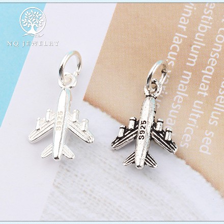 Charm bạc s925 máy bay treo - Charm bạc máy bay treo NQ Jewelry