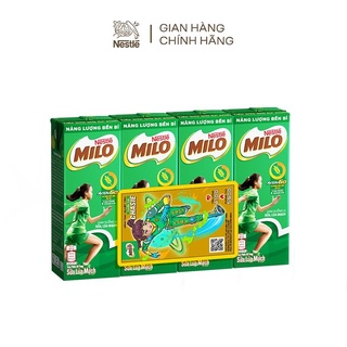 [1 Lốc - 180ml/hộp - Có đường] Lốc 4 hộp sữa Nestle Milo nước 180ml